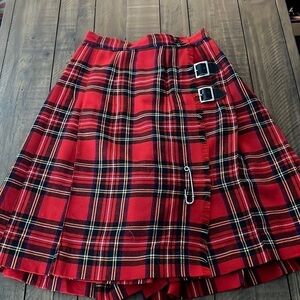 Vintage Siren Scottish tartan Plaid Pleated Skort